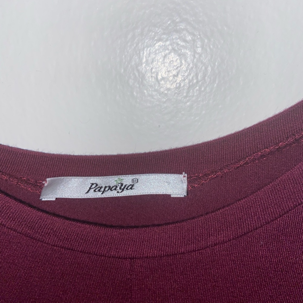 Burgundy Crop Top